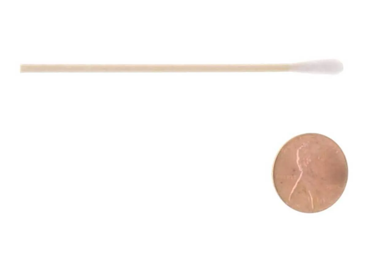 05mm Cotton Swabs - 6 inch Wood Shaft - 100pc