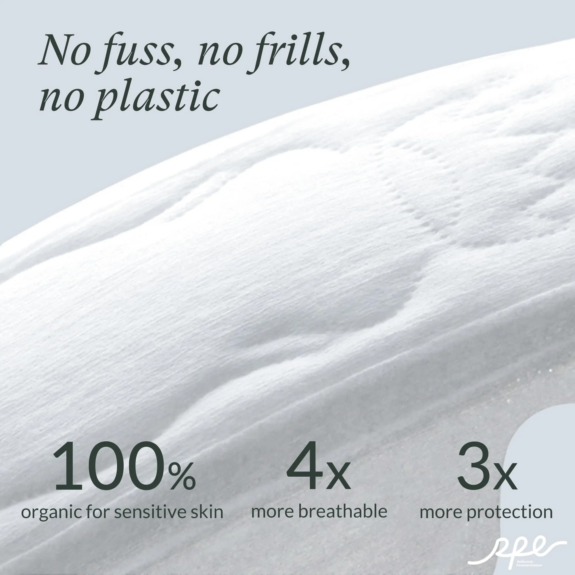100% Organic Pads for Women, Ultra Thin Feminine Pads with Wings, Unscented Period Pads, Regular Absorbency Sanitary Pads, Organic Cotton Pads Menstrual (Regular, Size 3, 54 Count)