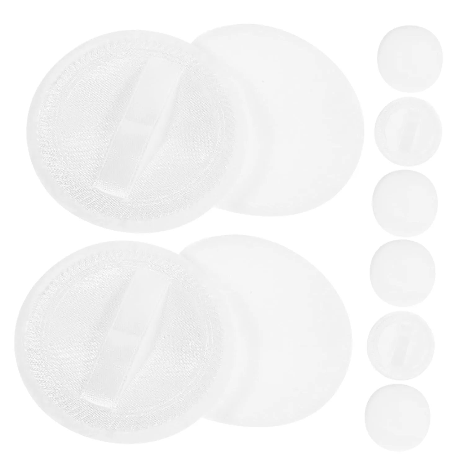 10pcs Cotton Makeup Puff for Loose Soft and Portable Cotton for Women for Natural Airbrushed Finish