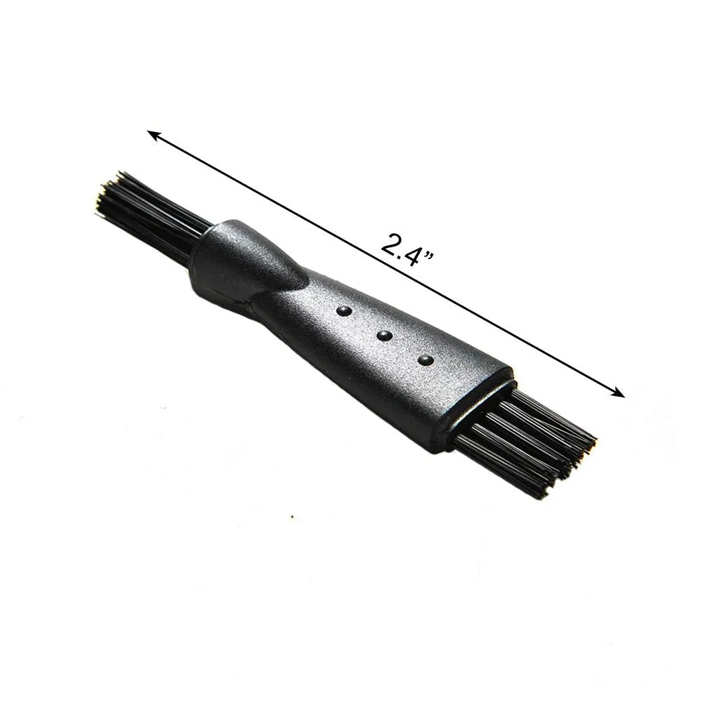 10pcs Mens Electric Shaver Cleaning Brush Hair Remover Shaving Razor Brush Replacement Brushes - Black