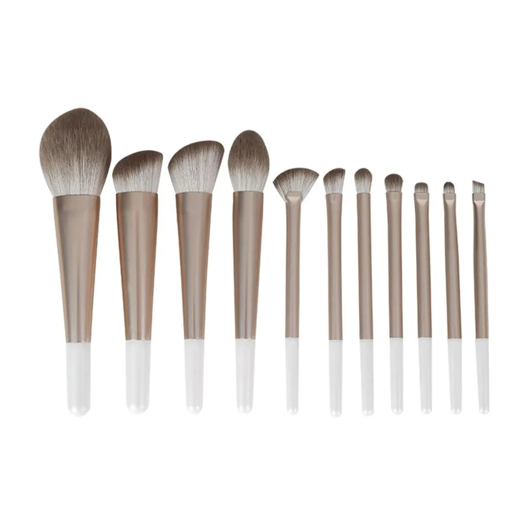 11pcs Soft Hair Makeup Brushes Set Eyeshadow Brushes Loose Powder Brushes Makeup Brushes Beauty