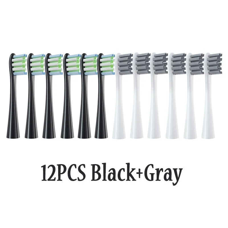 12PCS Replacement Brush Heads for Oclean X/ X PRO/ Z1/ F1/ One/ Air 2 /SE Sonic Electric Toothbrush DuPont Soft Bristle Nozzles