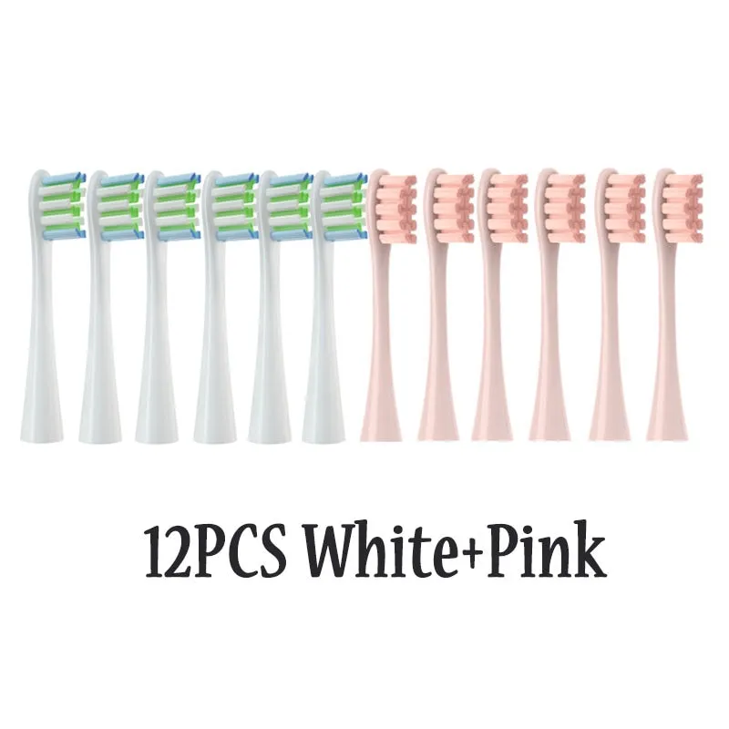 12PCS Replacement Brush Heads for Oclean X/ X PRO/ Z1/ F1/ One/ Air 2 /SE Sonic Electric Toothbrush DuPont Soft Bristle Nozzles