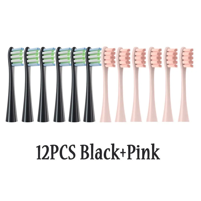 12PCS Replacement Brush Heads for Oclean X/ X PRO/ Z1/ F1/ One/ Air 2 /SE Sonic Electric Toothbrush DuPont Soft Bristle Nozzles
