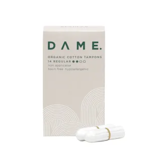 14 Applicator Free Organic Cotton Tampons