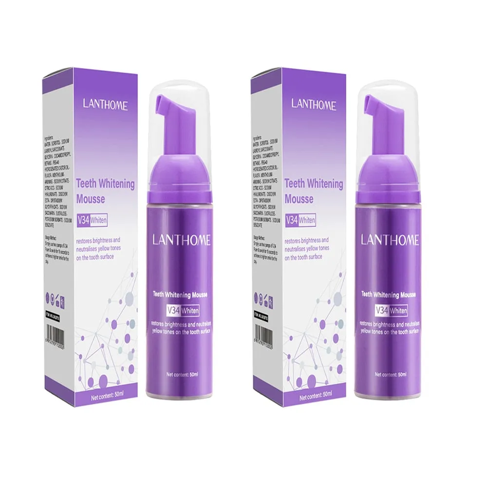 1pc V34 Series Tooth Cleaning Mousse Tooth Whitening Toothpaste Clean Teeth Fresh Breath Toothpaste White Teeth Cleaning Product