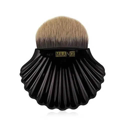 1Pcs MAANGE Pro 2 In 1 Makeup Brush For Loose Powder Fluid Foundation Contour Beauty Cosmetic Make Up Brushes Tool Travel Kit KH156 (04-4)