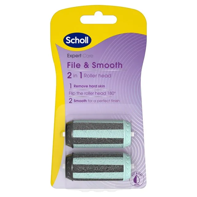 2-in-1 Expert Care Foot File Roller Head Refill