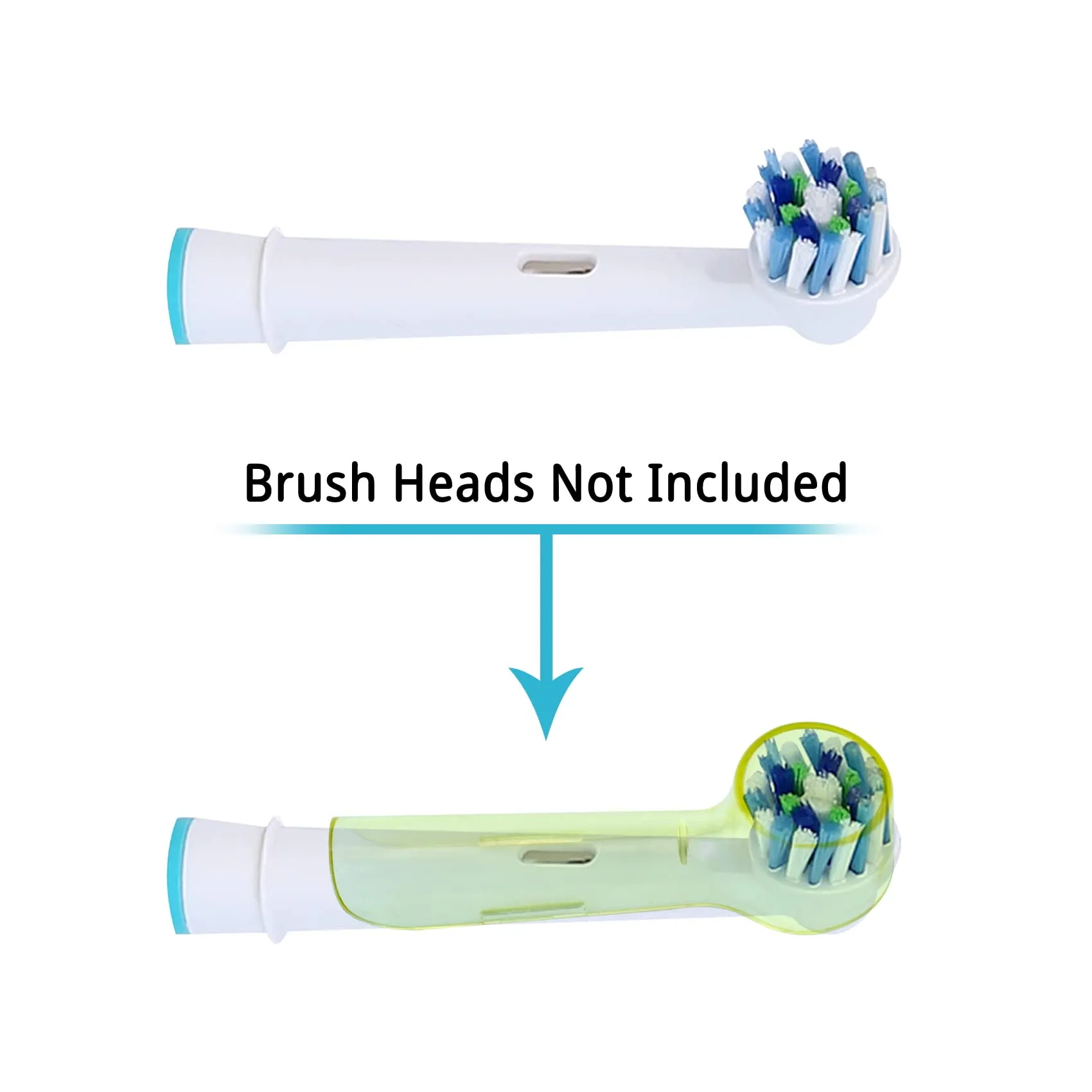 2 Pcs Electric Toothbrush Head Covers Electric Toothbrush Head Covers Toothbrush Head Compatible with Oral B Electric Toothbrush Heads 2