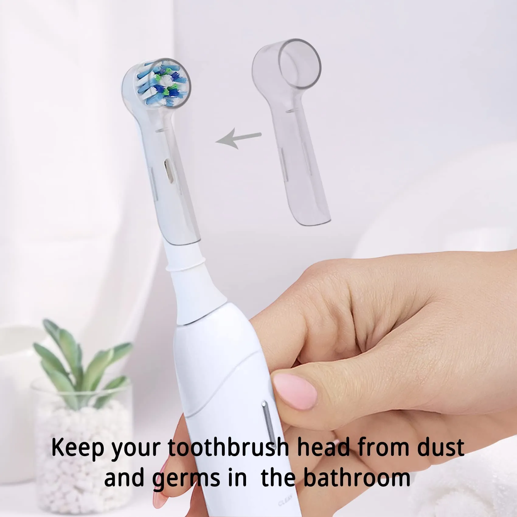 2 Pcs Electric Toothbrush Head Covers Electric Toothbrush Head Covers Toothbrush Head Compatible with Oral B Electric Toothbrush Heads 2