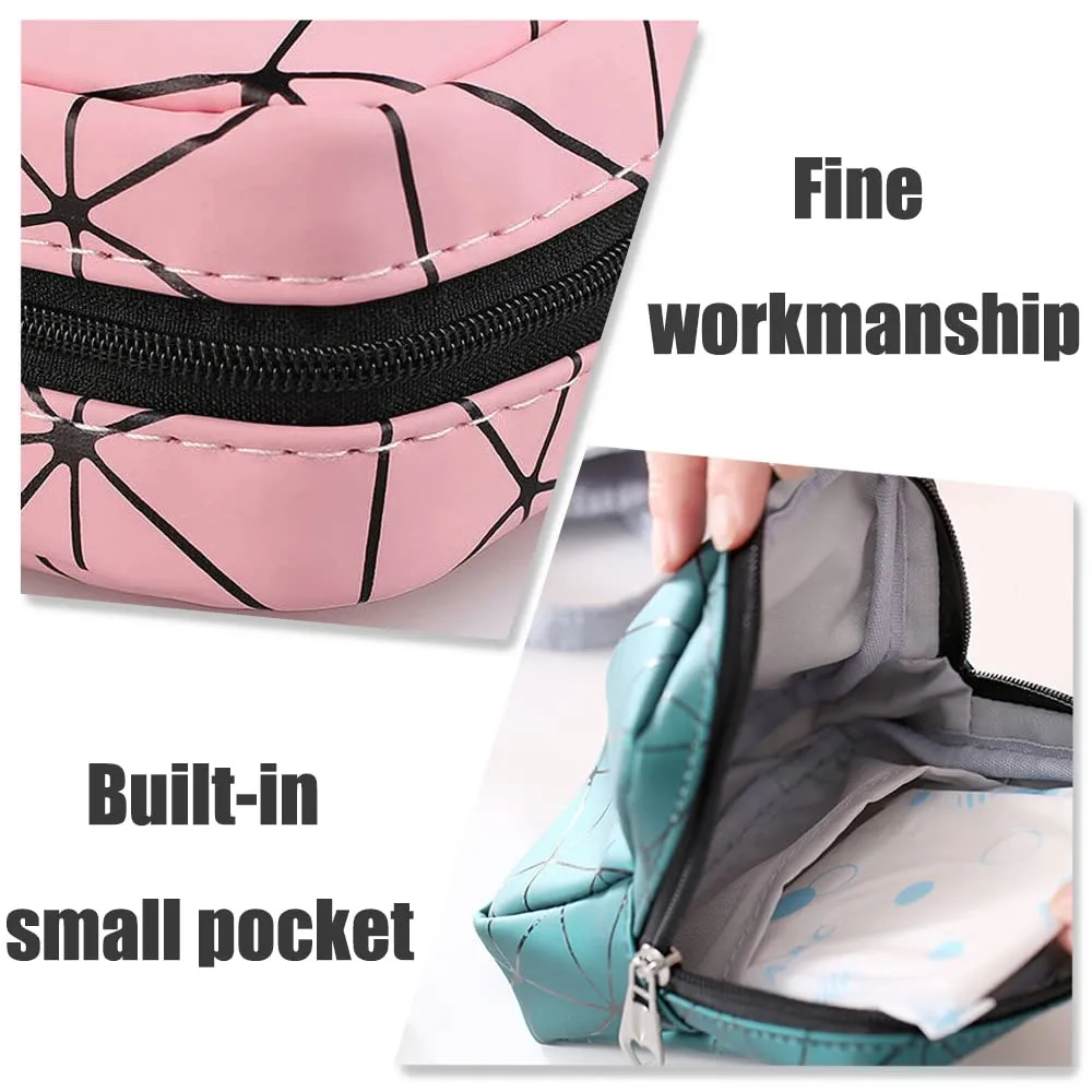 2 Pcs Mini Sanitary Napkin Bag Canvas Coin Purse Holder Menstrual Cup Pouch for Storing Sanitary Napkins, Menstrual Cups, Nursing Pads