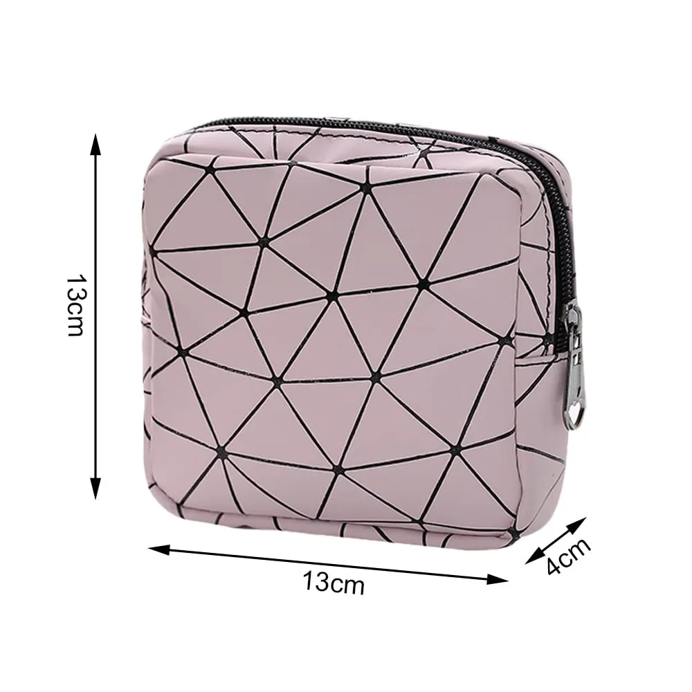 2 Pcs Mini Sanitary Napkin Bag Canvas Coin Purse Holder Menstrual Cup Pouch for Storing Sanitary Napkins, Menstrual Cups, Nursing Pads