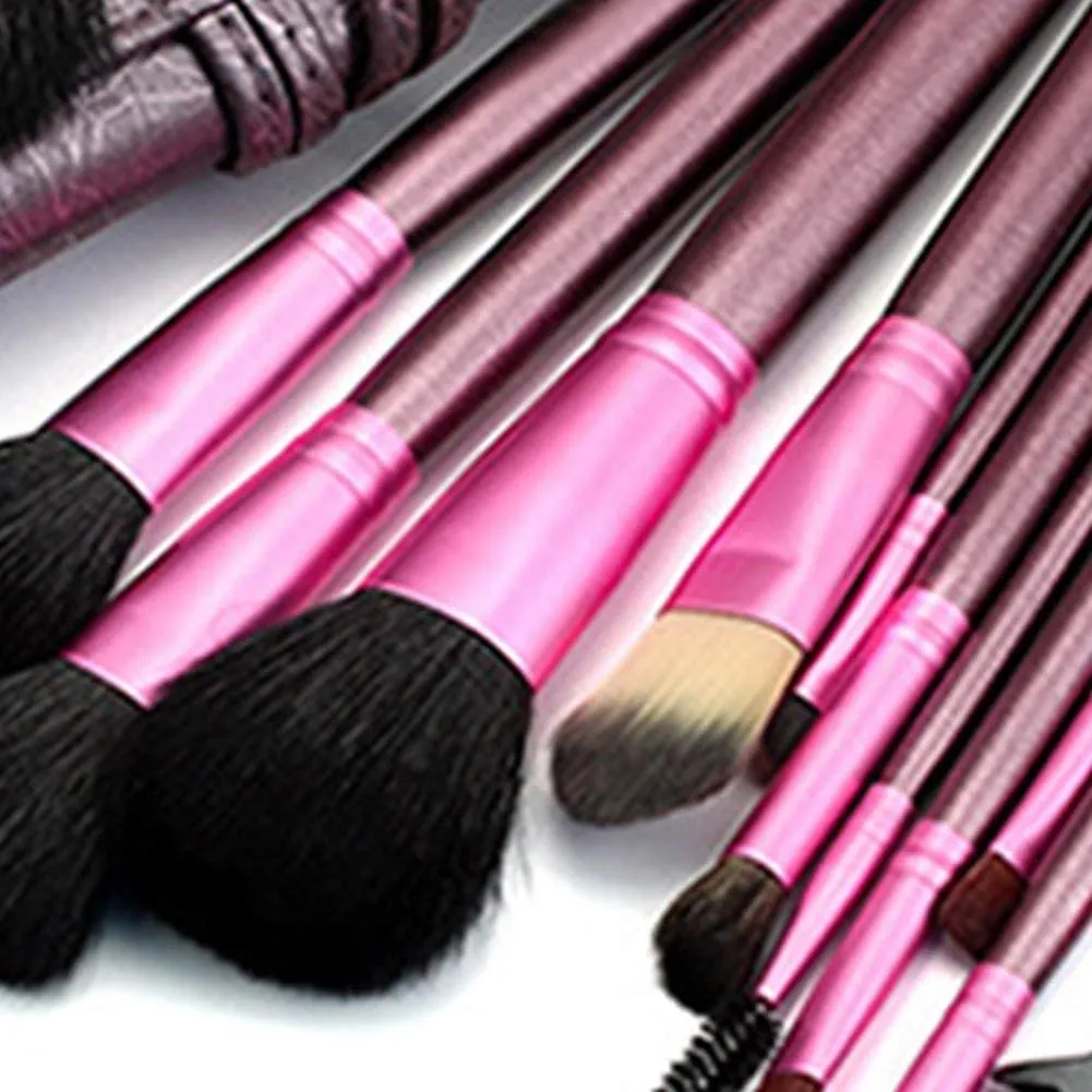 20 Makeup Set Brushes Beginner Makeup Tools Full Set with PU Cosmetic Bag-Premium Synthetic Foundation Powder Concealers Eye Shadows Blush Makeup Brushes Ideal gift