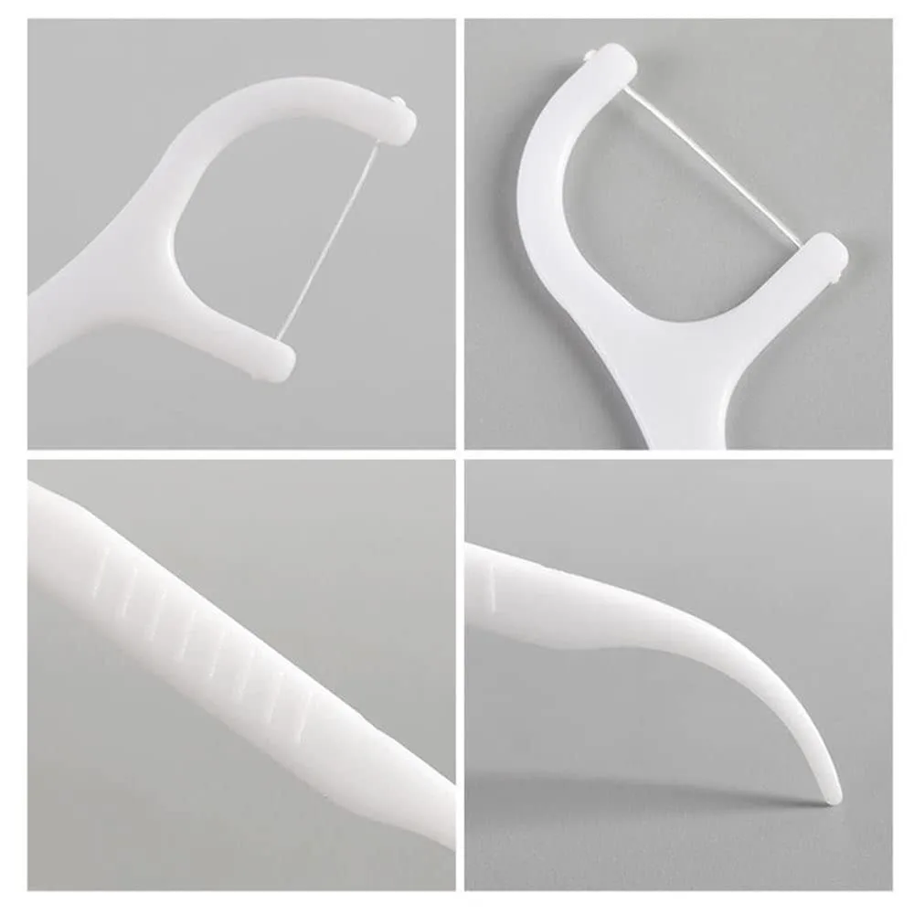 200 Dental Floss, Floss Picks, Portable Floss Sticks Dental, Durable Floss Picks for Teeth, Tooth Picks Sticks Plastic for Home Travel Office