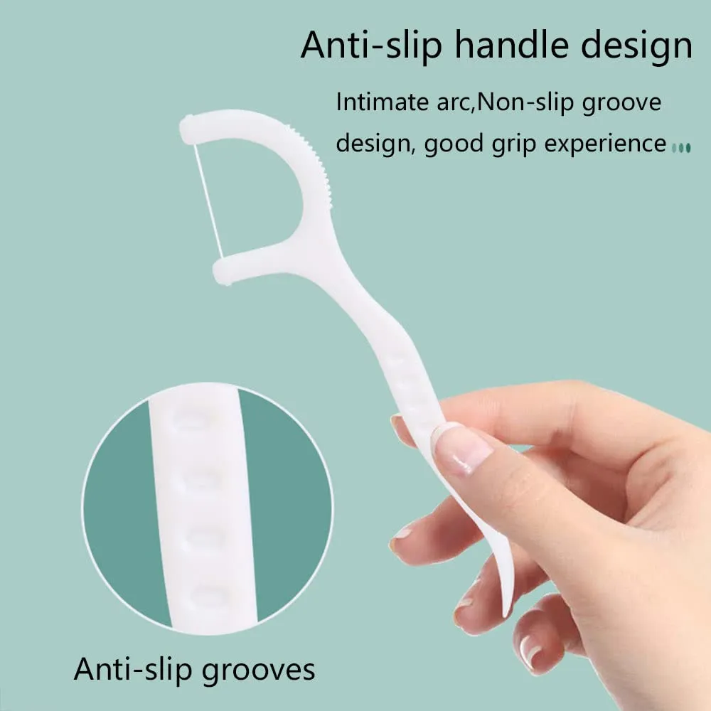 200 Dental Floss, Floss Picks, Portable Floss Sticks Dental, Durable Floss Picks for Teeth, Tooth Picks Sticks Plastic for Home Travel Office