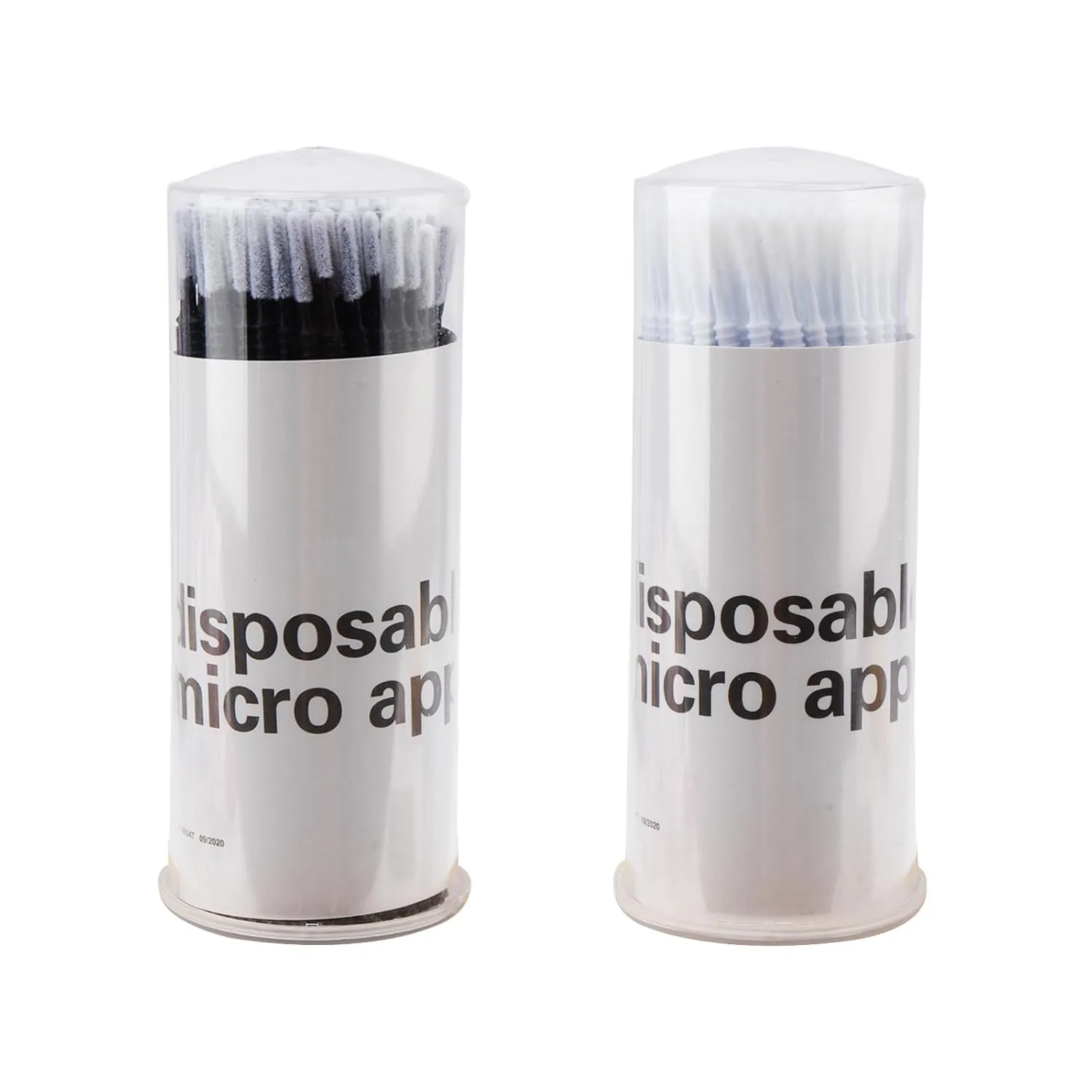 200PCS Disposable Micro cotton swabs, Micro Applicator Brush,Micro Swabs For Eyelash Extensions,Mascara Micro Brush For Cleaning Makeup and Personal Care (black&white)