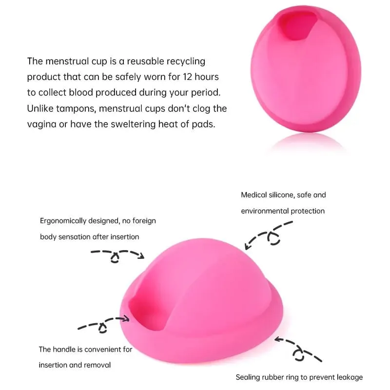 2023 New Menstrual Disk Period Disc Menstrual Collector Silicone Cup Period Cup Feminine Care Tampon Health Beauty Menstrual Cup