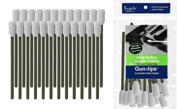 (24 Bag Case) 5" Large Surface Gun Cleaning Swab Gun-tips™ by Swab-its® Dealer Price List: 81-9001-24-2