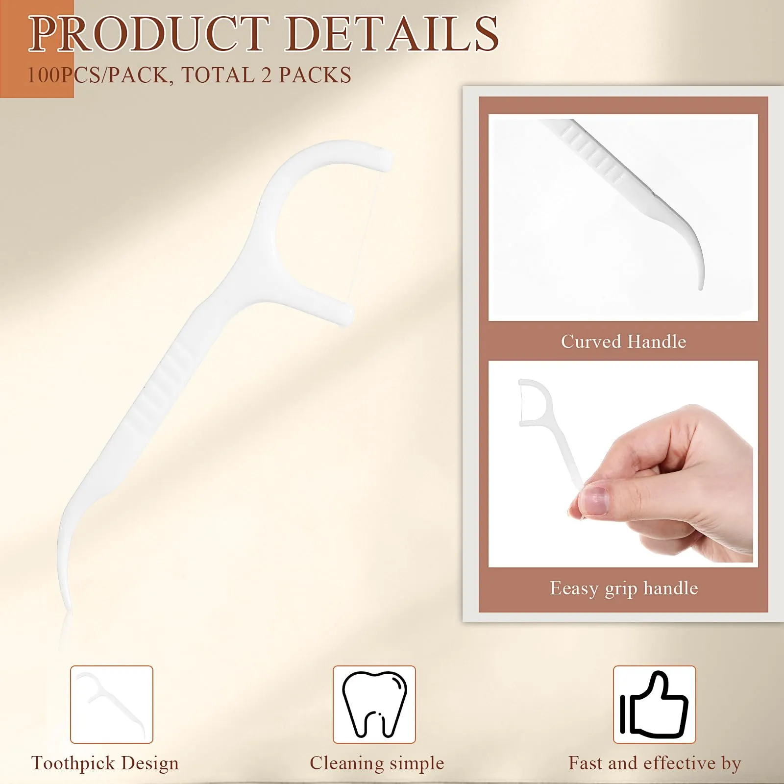 2700 Count Hotel Vanity Set Bulk 1000 Count Cotton Balls 500 Count Cotton Rounds 1000 Count Cotton Swabs with Double Round Tip 200 Count Dental Floss Picks for Face Makeup Removal Toiletries