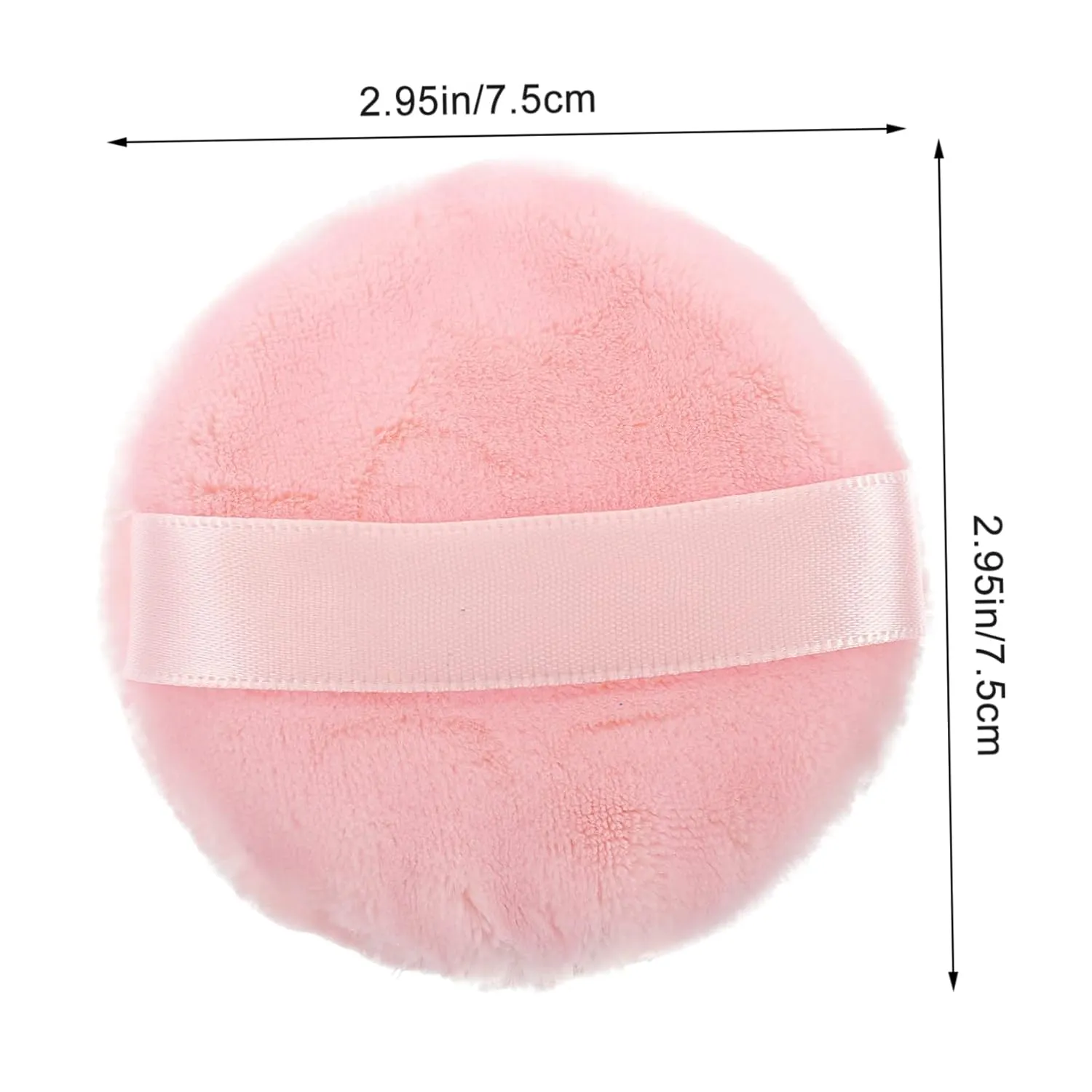 2pcs Fluffy Makeup Powder Puff Washable Cosmetic Sponge for Precision Application for Face Makeup Easy to Clean for Home and Beauty Salons