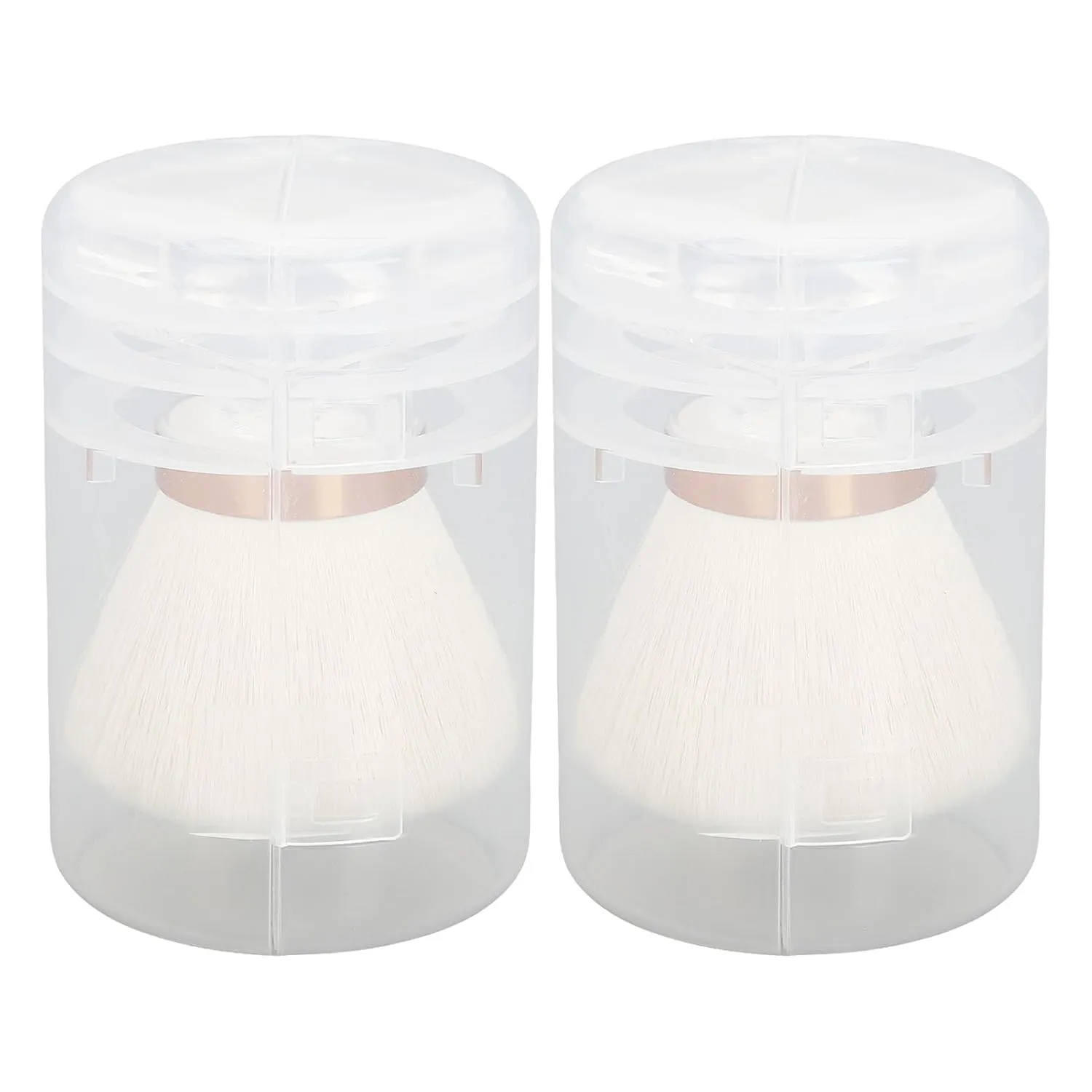 2Pcs Nail Dust Brush Portable Nail Cleaning Brush Artificial Fiber Nail Loose Powder Makeup Brush Nail Brush Powder Brush