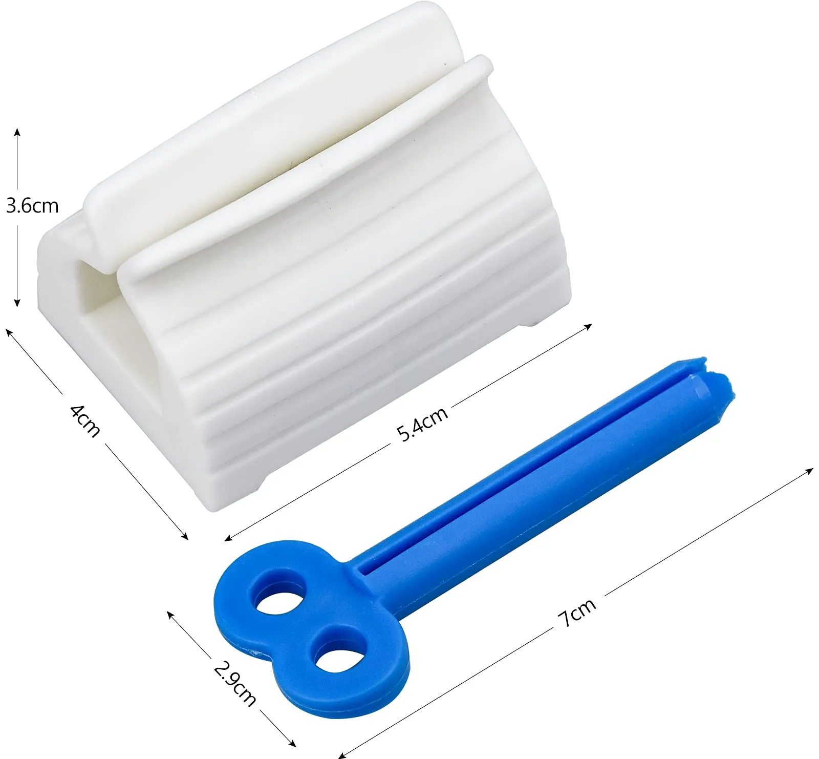 3 Pieces Rolling Tube Toothpaste Squeezer, 40 x 54 x 36mm Turn Easily toothpaste Roller Squeezer Toothpaste Seat Holder Saves Toothpaste, Creams & More