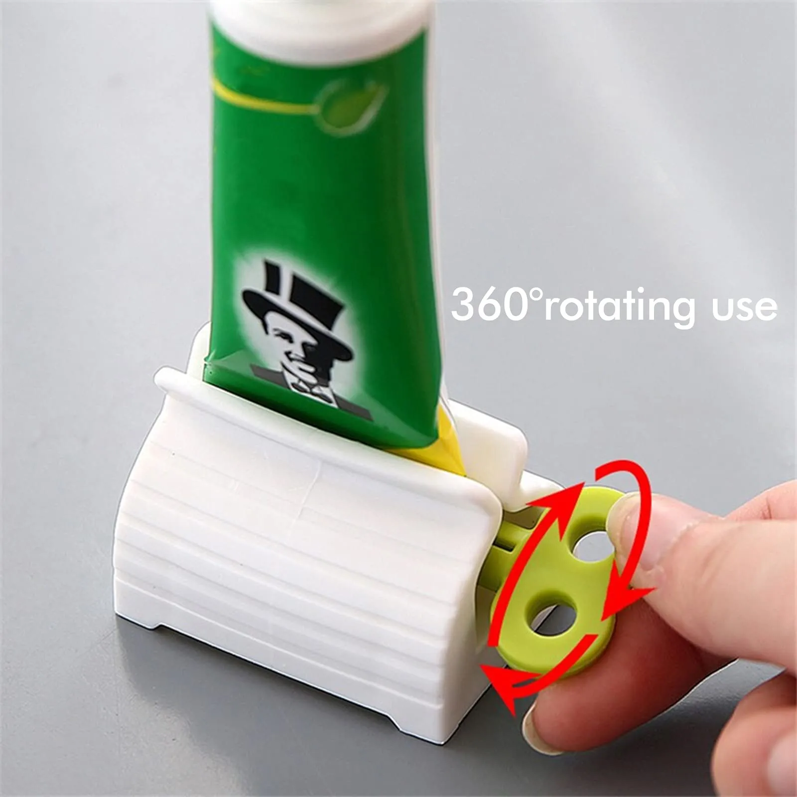 3 Pieces Rolling Tube Toothpaste Squeezer, 40 x 54 x 36mm Turn Easily toothpaste Roller Squeezer Toothpaste Seat Holder Saves Toothpaste, Creams & More