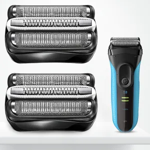 32b shaving head for Braun Series 3, shaving blade compatible with Braun Series 3 Proskin, replacement shaving head for Braun 3040s 3020s 3010s 3050s 3070cc 3080s, accessories for Braun electric shaver S3【2 pieces】