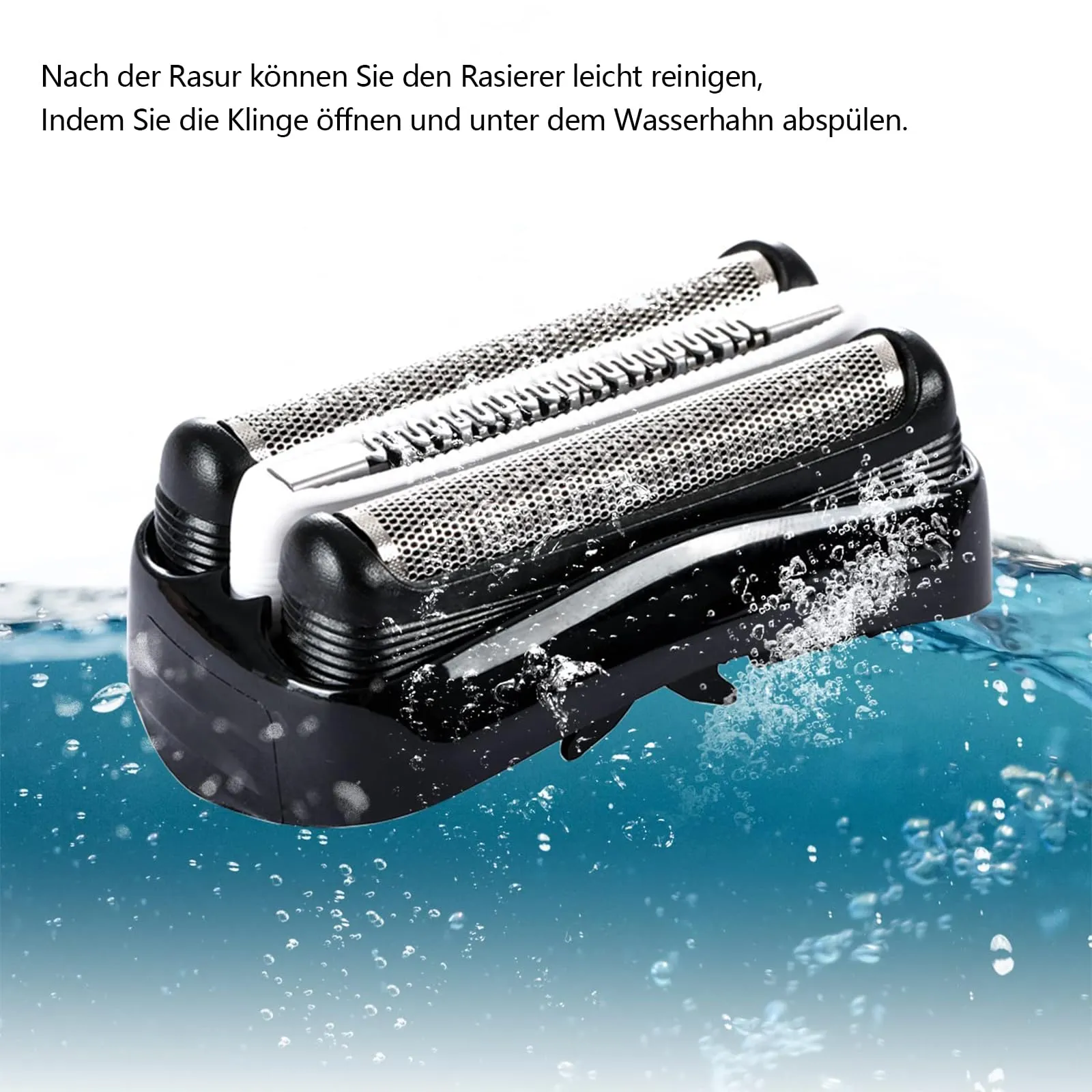 32b shaving head for Braun Series 3, shaving blade compatible with Braun Series 3 Proskin, replacement shaving head for Braun 3040s 3020s 3010s 3050s 3070cc 3080s, accessories for Braun electric shaver S3【2 pieces】