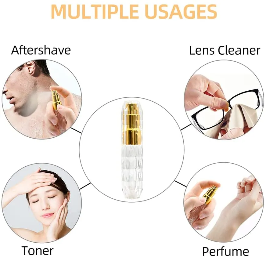 3PCS 5ML Clear Atomizer Perfume Bottle