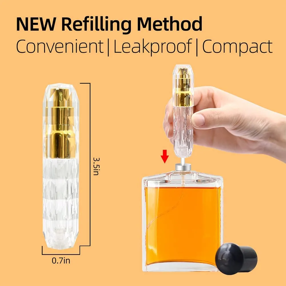 3PCS 5ML Clear Atomizer Perfume Bottle
