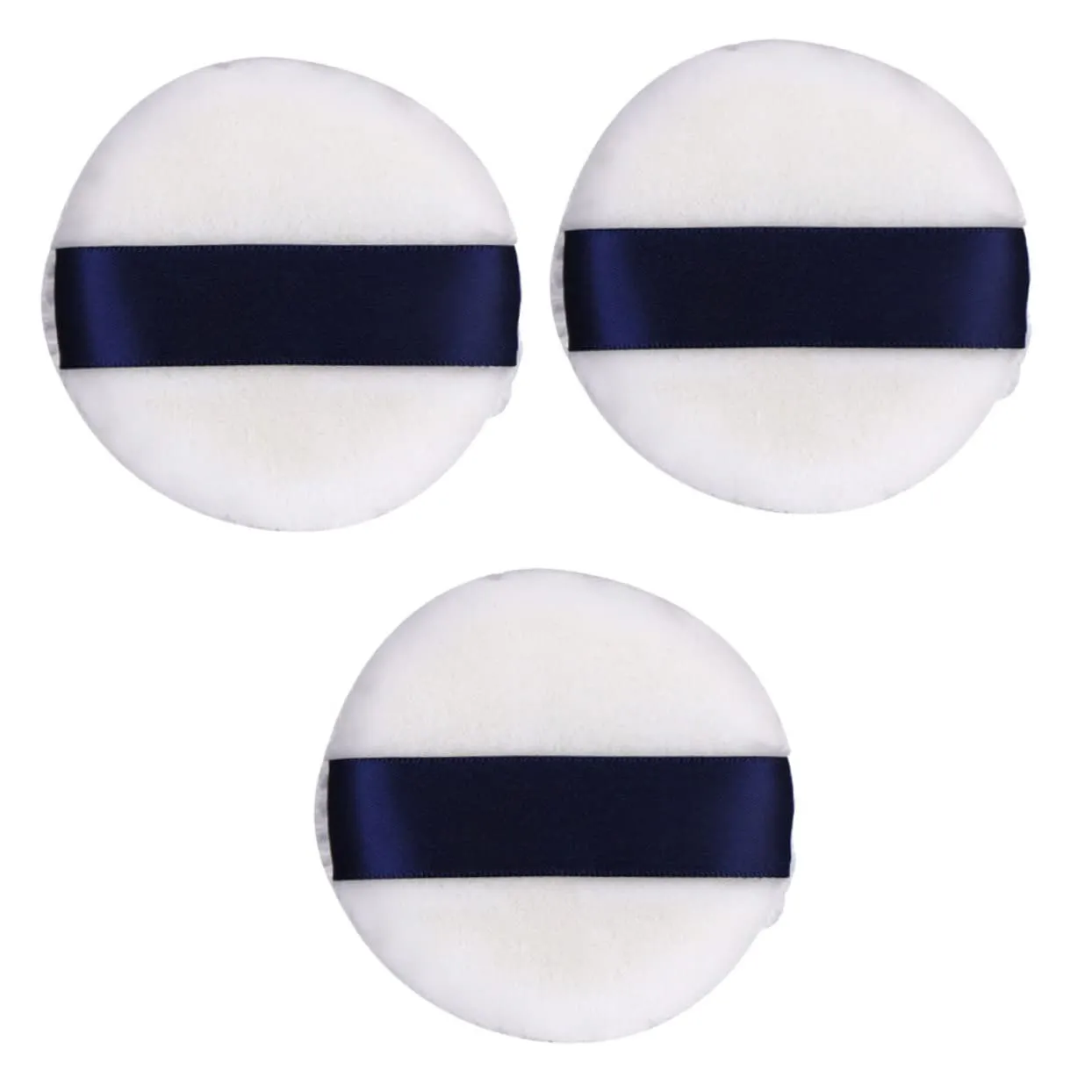 3pcs Velvet Puff Makeup Powder Puff Face Powder for Loose Random Color