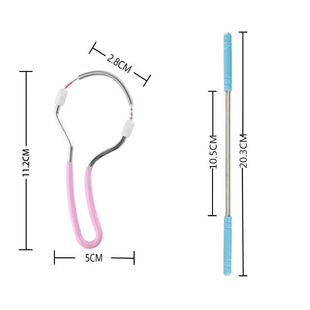 4 Pcs Face Epilator for Women Hair Remover Spring Face Hair Remover with Handle Ladies Beauty Hair Epilator Tool (Random Color)