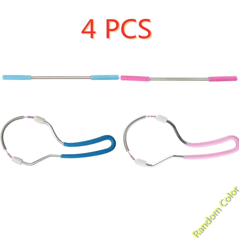 4 Pcs Face Epilator for Women Hair Remover Spring Face Hair Remover with Handle Ladies Beauty Hair Epilator Tool (Random Color)