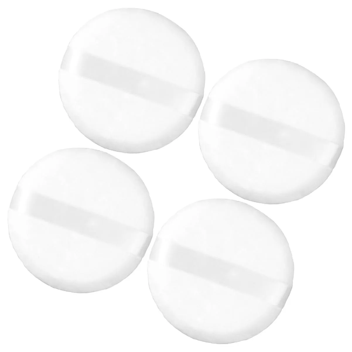 4pcs Flocking Makeup Powder Puff Plush Velour Body and Face Applicators for Loose Powder for Daily Use and Special Occasions Like Birthdays and Mother Day