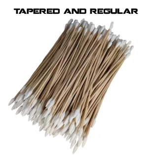 500pc 6" Wood Handle Cotton Tipped Weapon Cleaning Swabs Non-Sterile