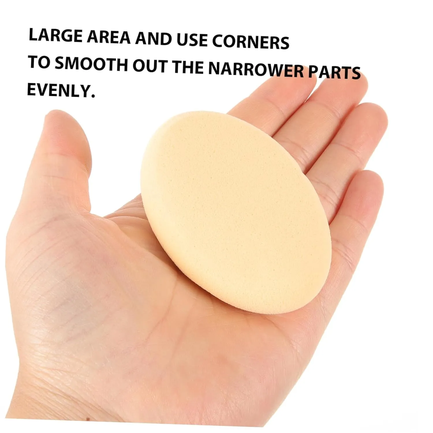 5PCS Oval Makeup Durable Beauty Sponge for Cream Loose Powder Blusher and Liquid Foundation for Daily Use and Application