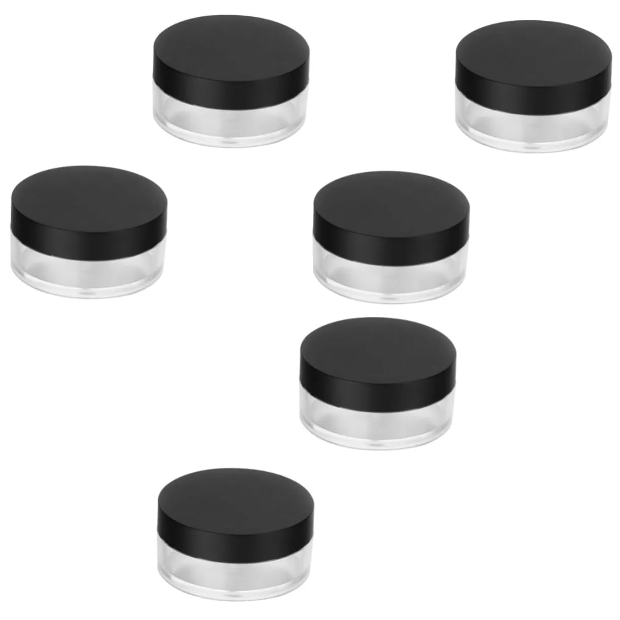 6 Pcs Makeup Case Leak Proof Travel Containers Travel Makeup Container Makeup Travel Containers Travel Powder Container Loose Powder Container Powder Puff Electric Box/2417