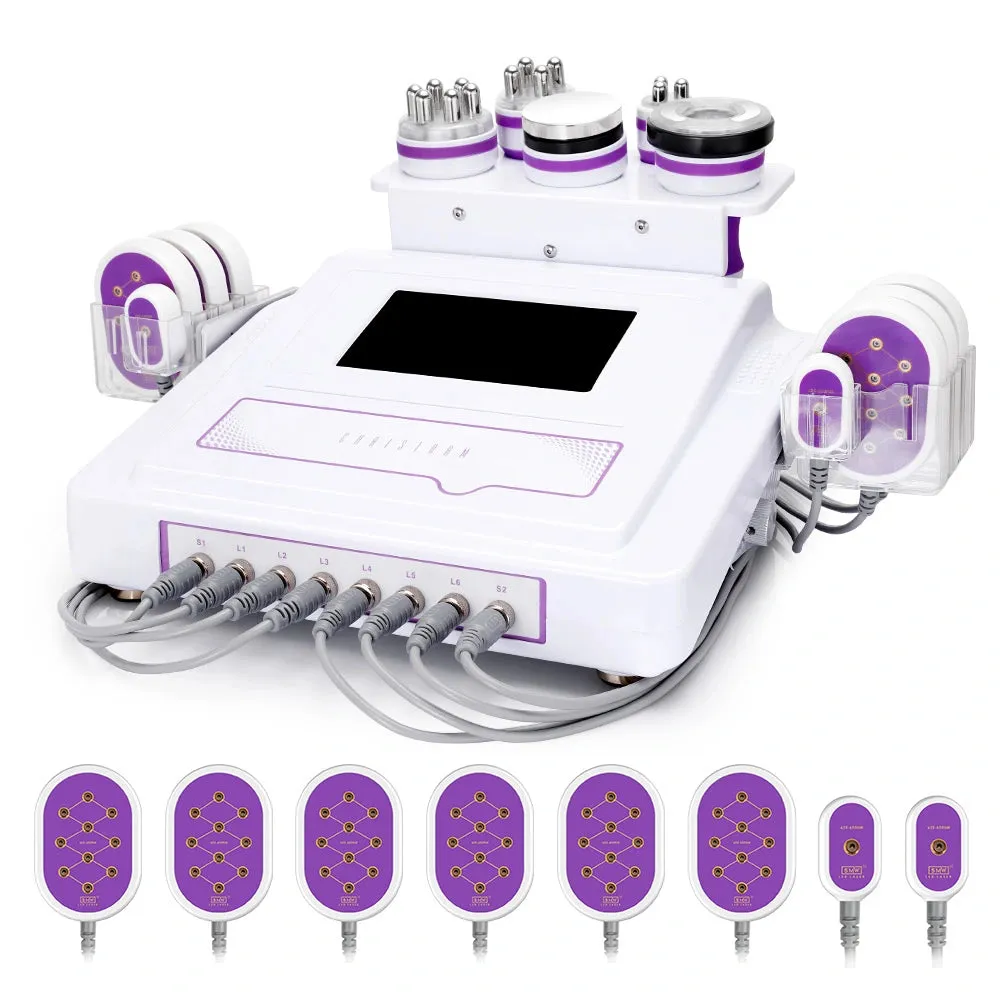 6In1 Ultrasonic Cavitation Body Slimming Skin Care & facial massager machine