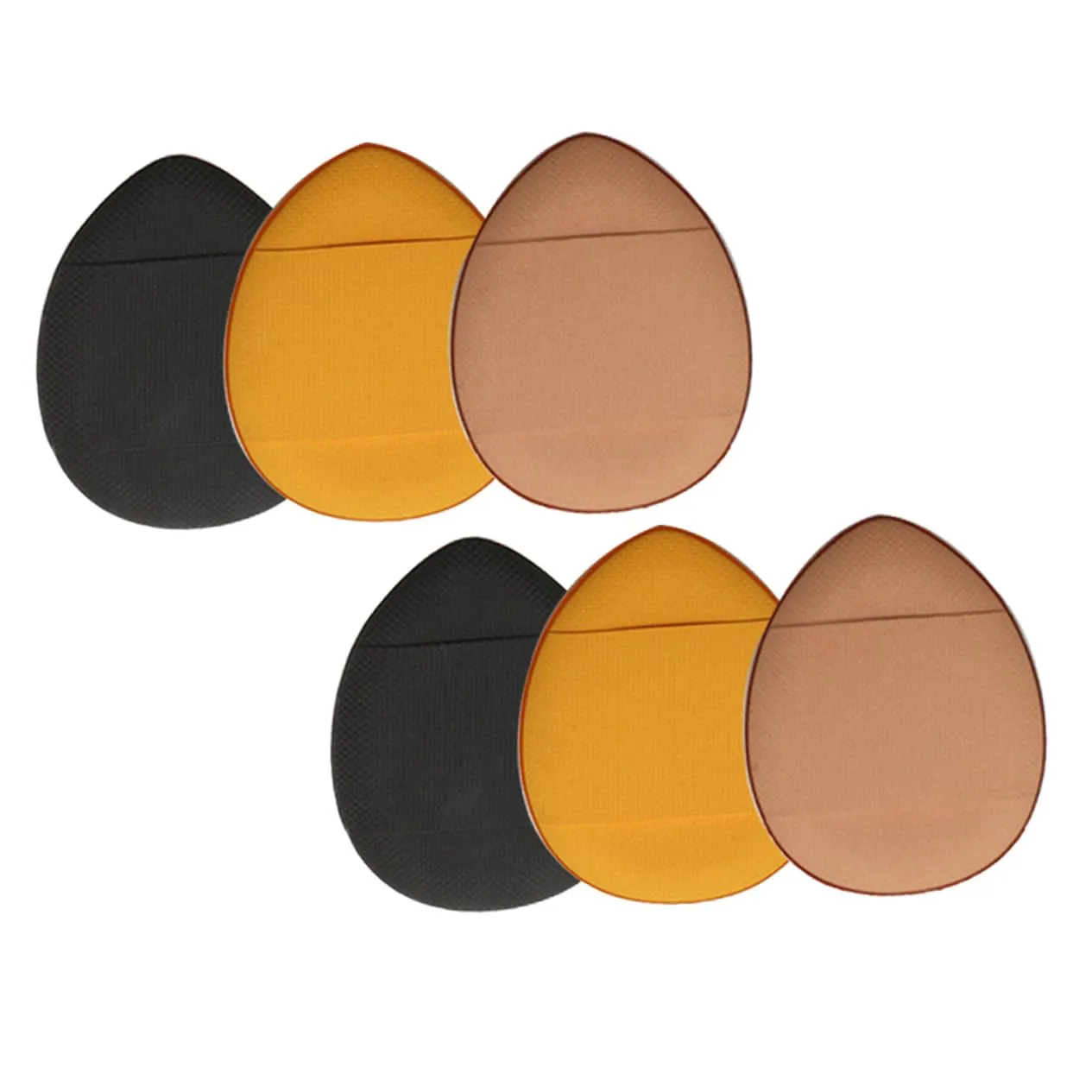 6Pcs Mini Cosmetic Powder Puff for Liquid Dry Makeup Portable Blending Tools for Women Washable Reusable for Loose Powder Foundation and Blush