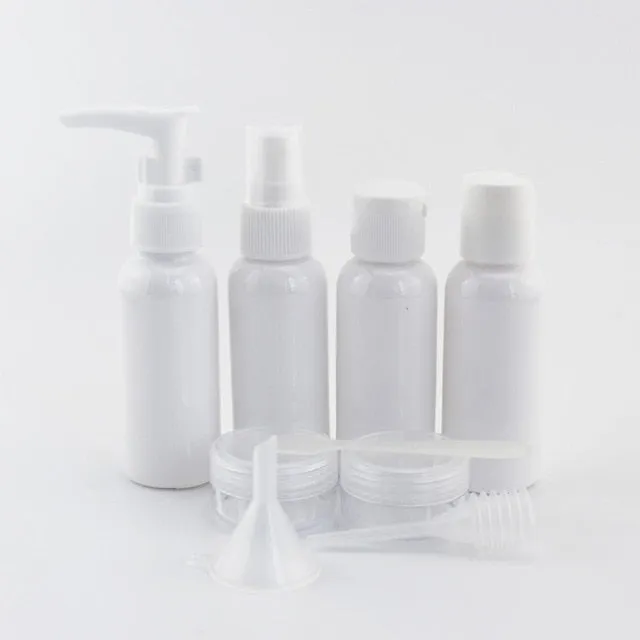 7pc/set  10pc/set  Portable Travel Cosmetic Bottle Kit Personal Care Makeup Container Bottles By Plane Spray Lotion Cream Pump