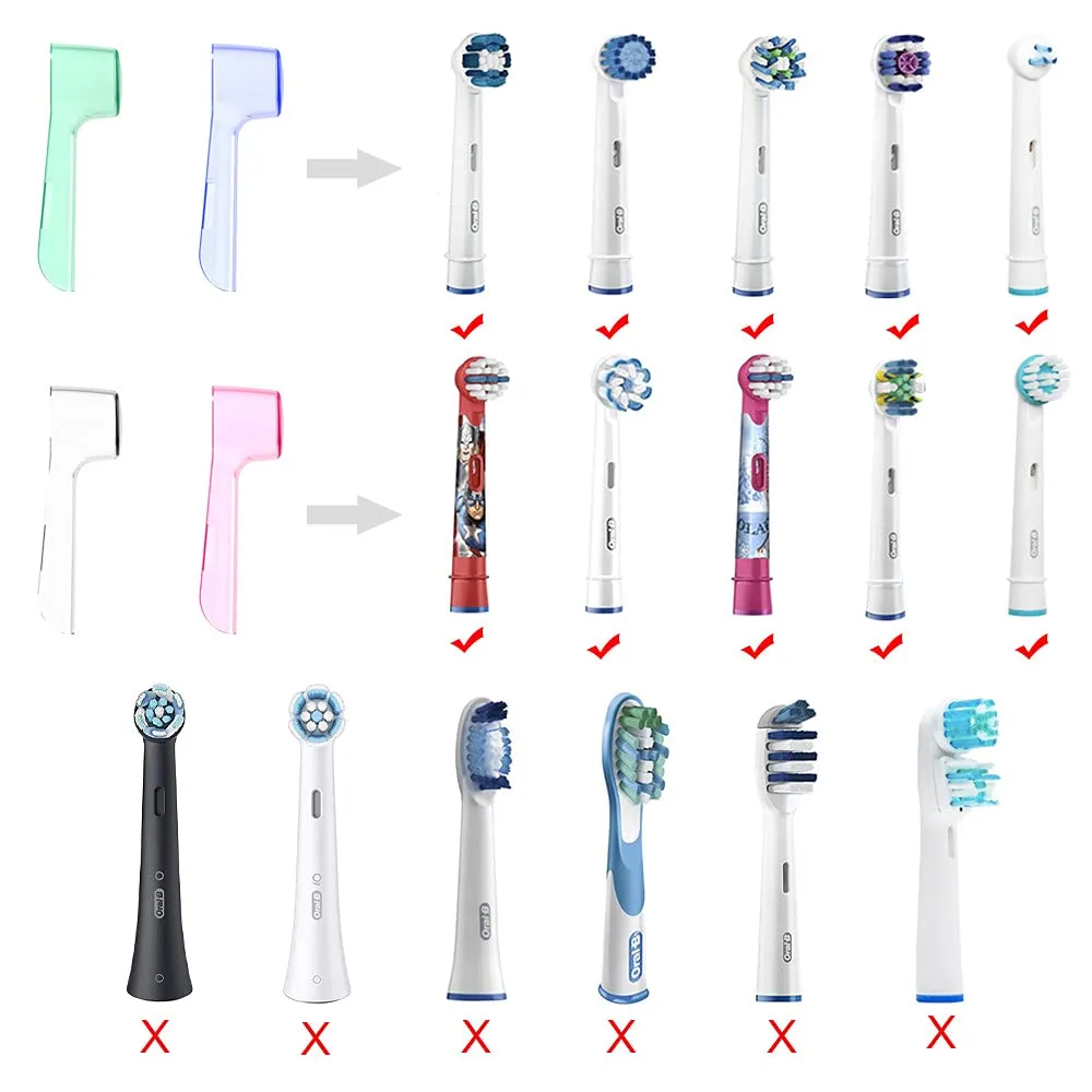 8 PCS Electric Toothbrush Head Covers for Oral B Toothbrush Head Multicolor,8 Pcs Compatible With Oral-b Round Brush Head