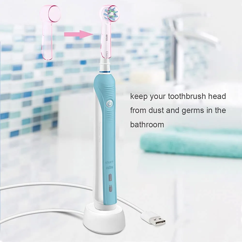 8 PCS Electric Toothbrush Head Covers for Oral B Toothbrush Head Multicolor,8 Pcs Compatible With Oral-b Round Brush Head