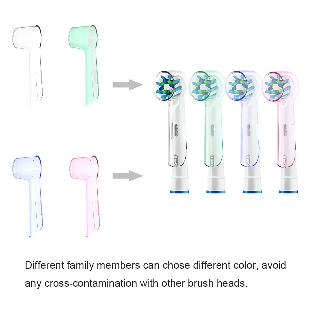 8 PCS Electric Toothbrush Head Covers for Oral B Toothbrush Head Multicolor,8 Pcs Compatible With Oral-b Round Brush Head