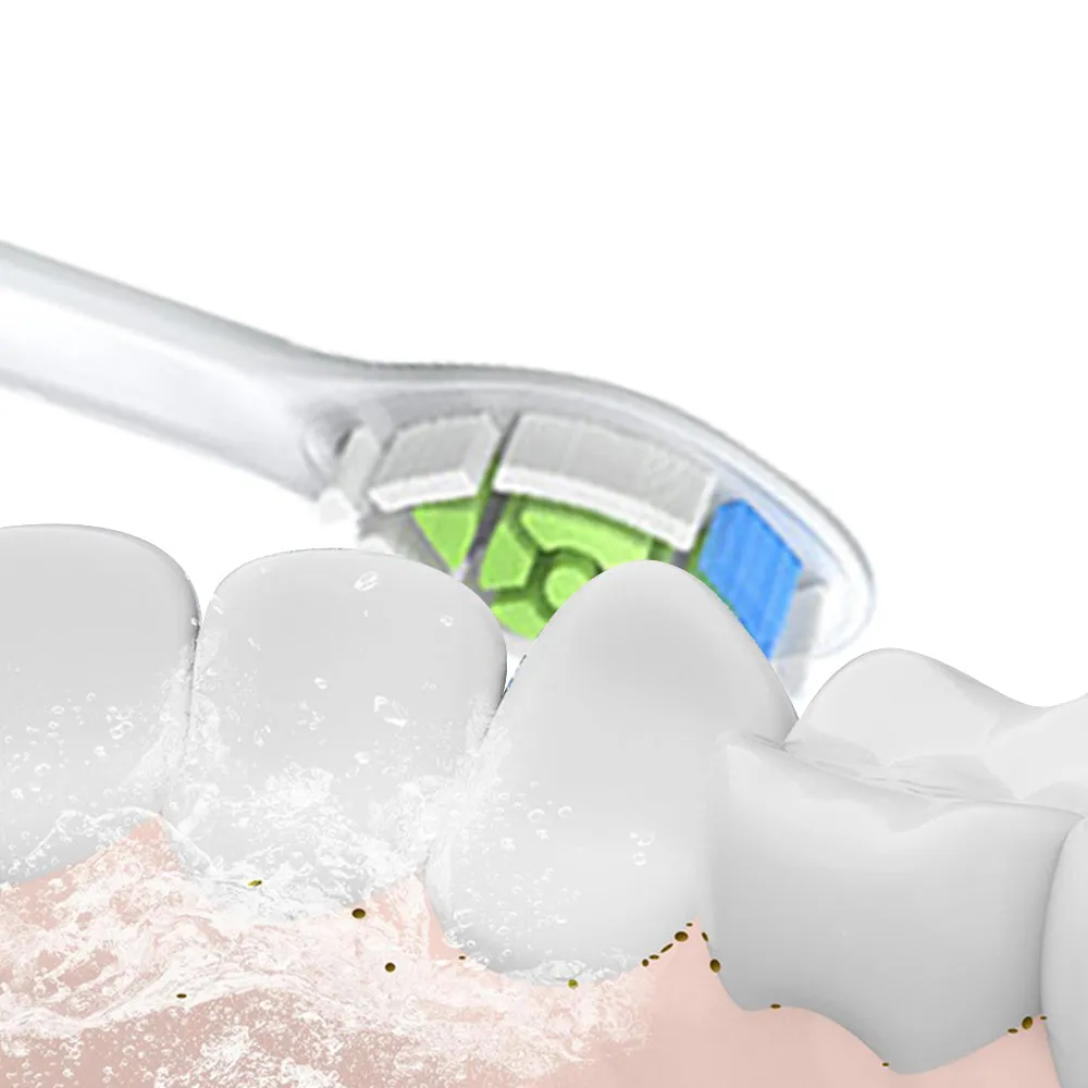 8Pcs Replacement Electric Toothbrush Heads Compatible with Philips White