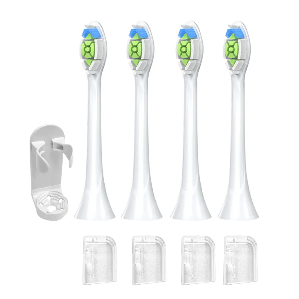 8Pcs Replacement Electric Toothbrush Heads Compatible with Philips White