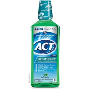 ACT Restoring Anticavity Alcohol Free Fluoride Mint Burst Mouthwash - 18 Oz