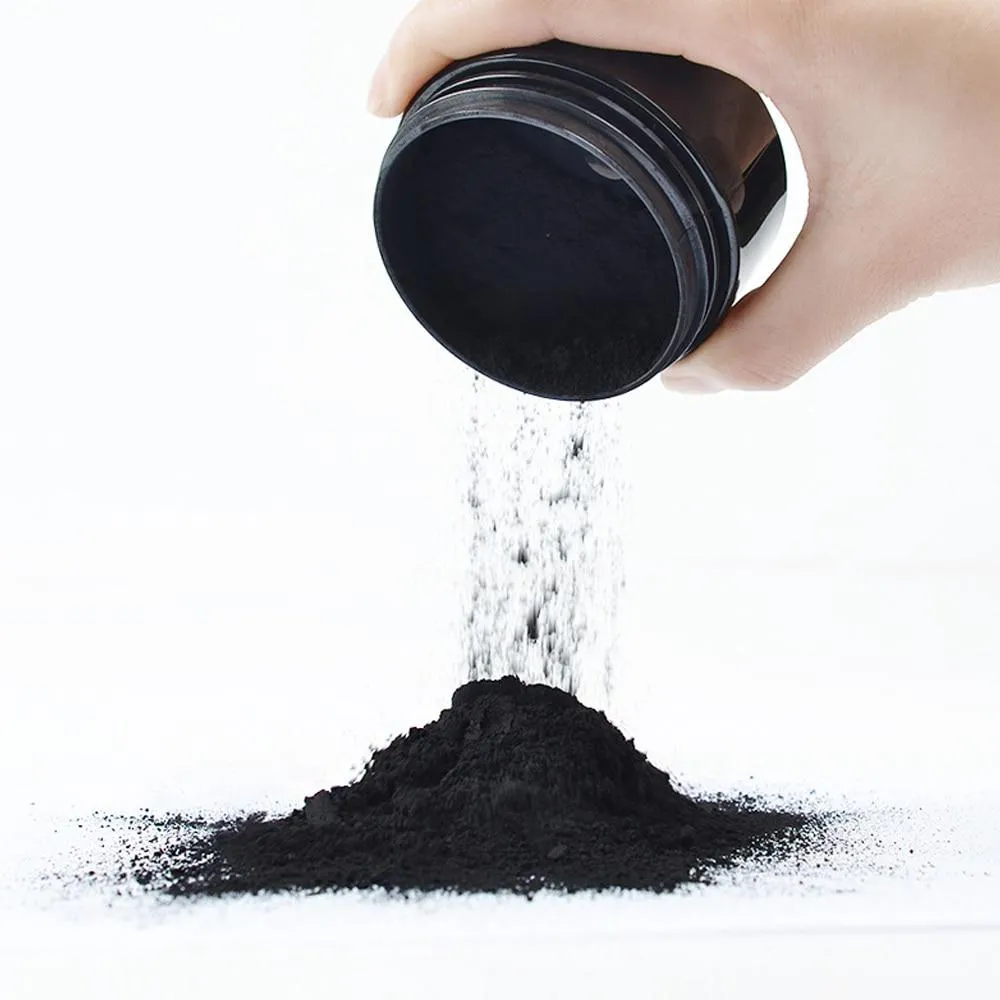 Activated Coconut Charcoal Powder Teeth Whitening Bamboo Teeth Kit Toothbrush Oral Hygiene oz