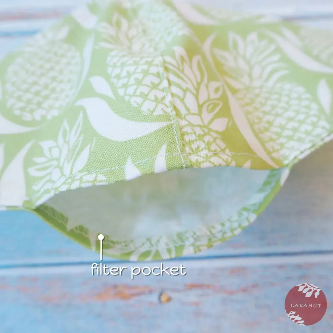 Adjustable   Filter Pocket • Green Royal Pineapple