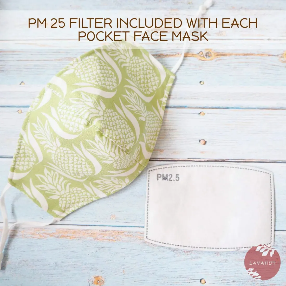 Adjustable   Filter Pocket • Green Royal Pineapple